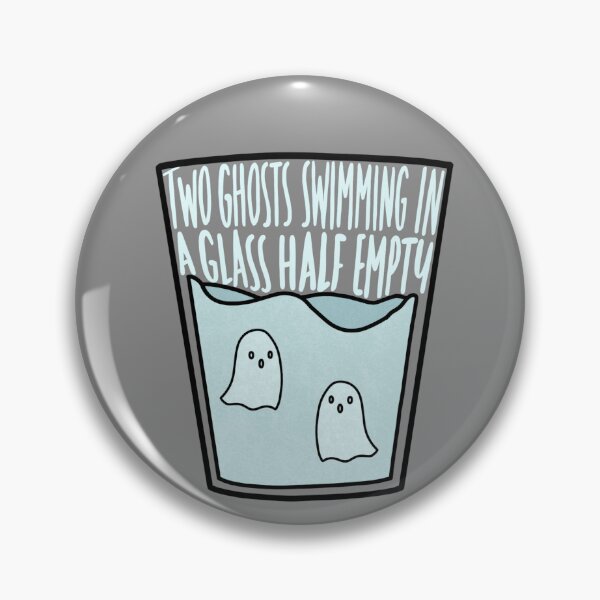 Item preview, Two Ghosts Swimming In A Glass Half Empty designed and sold by beckahbrooks.