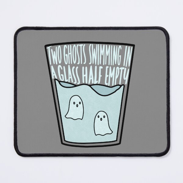 Item preview, Two Ghosts Swimming In A Glass Half Empty designed and sold by beckahbrooks.