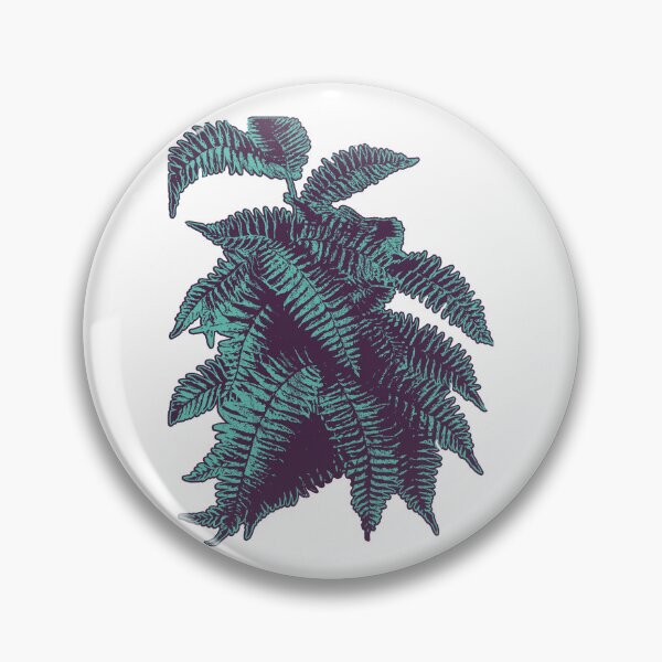 Item preview, Fern Lover | Teal and Purple Artwork |  designed and sold by VintagePlantJoy.