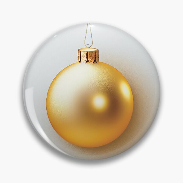Item preview, a golden christmas ornament hanging from a string designed and sold by DesignAtYO.