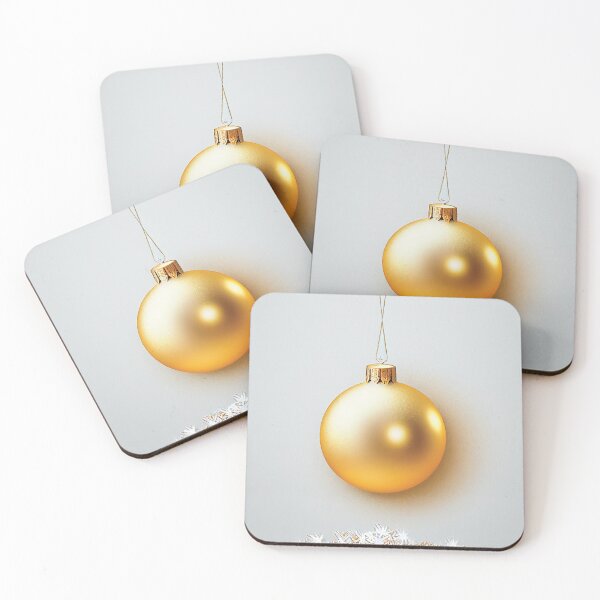 Item preview, a golden christmas ornament hanging from a string designed and sold by DesignAtYO.