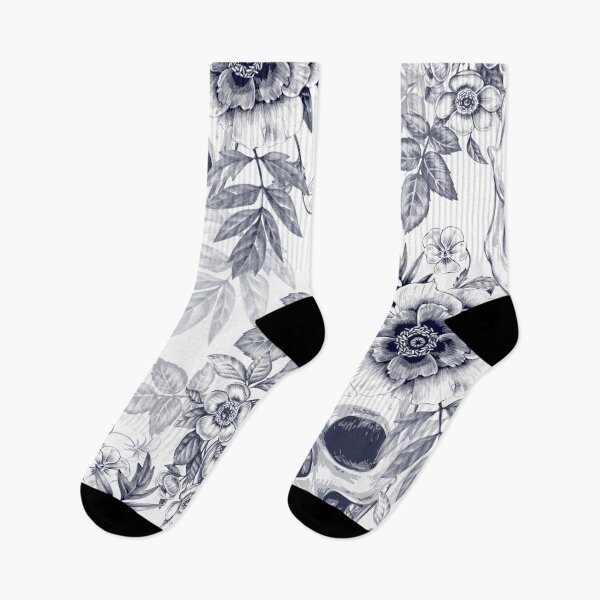 Item preview, Skull with simple roses designed and sold by Leafar-F.