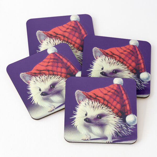 Item preview, a small white animal wearing a red hat designed and sold by DesignAtYO.