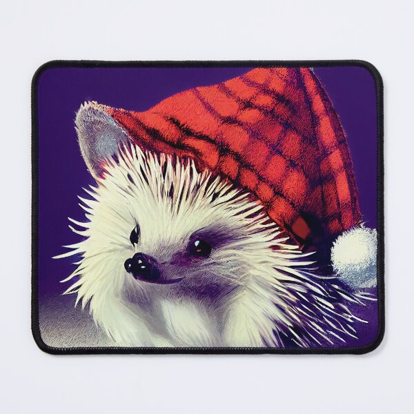 Item preview, a small white animal wearing a red hat designed and sold by DesignAtYO.