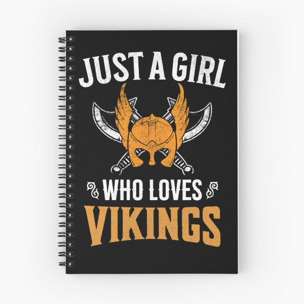 Item preview, Just a Girl Who Loves Vikings Funny Viking quote designed and sold by NordicQuotes.
