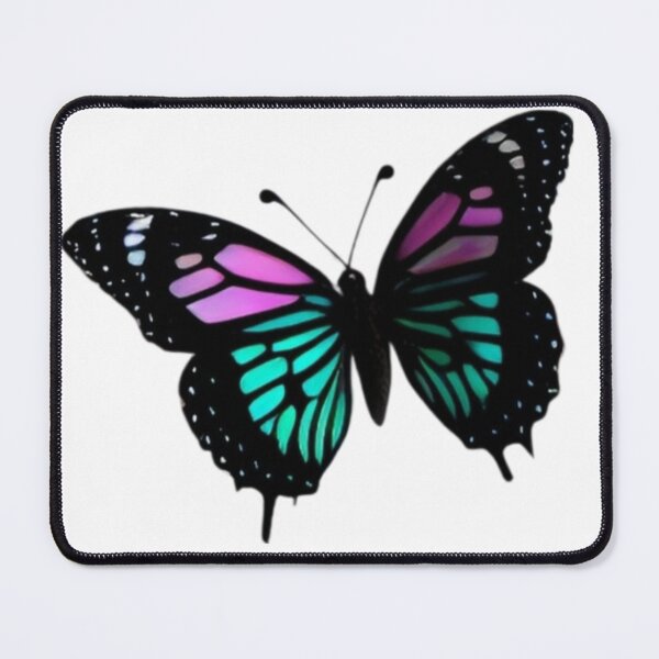 Item preview, Colorful Black Pink Teal Butterfly  designed and sold by DreamingAwake1.
