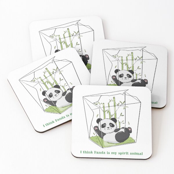 Item preview, I think panda is my spirit animal designed and sold by Eugenie974.