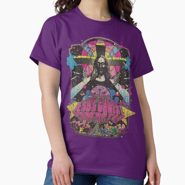 Vista previa del artículo con la obra «Jesucristo superestrella psicodélico 1971», diseñado y vendido por AstroZombie6669.
