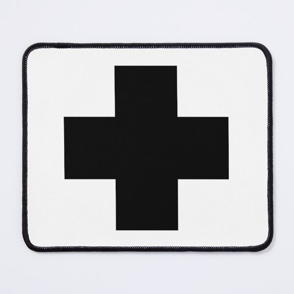 Item preview, Black cross on a black background designed and sold by winterwinter.