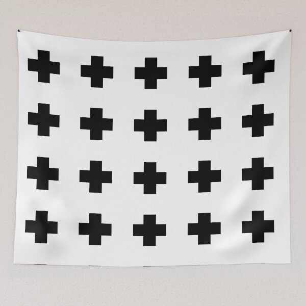 Item preview, Black cross on a black background designed and sold by winterwinter.