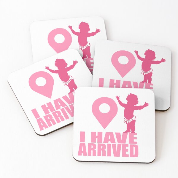 Item preview, I Have Arrived Baby Pink Location Marker designed and sold by The Tinker Man's Daughter.