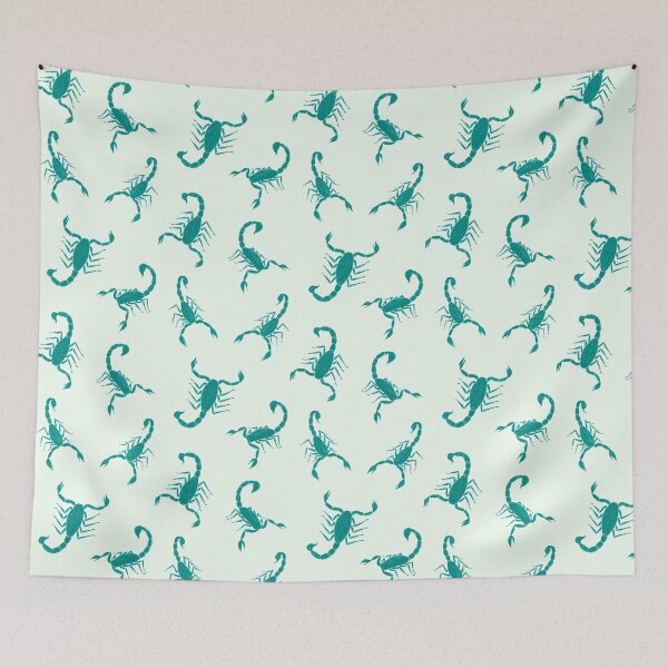 Item preview, Simple Turquoise Scorpions designed and sold by TigaTiga.