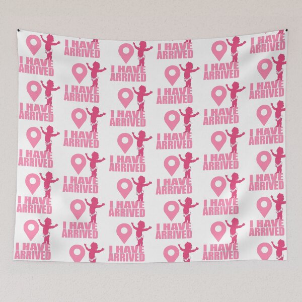 Item preview, I Have Arrived Baby Pink Location Marker designed and sold by The Tinker Man's Daughter.