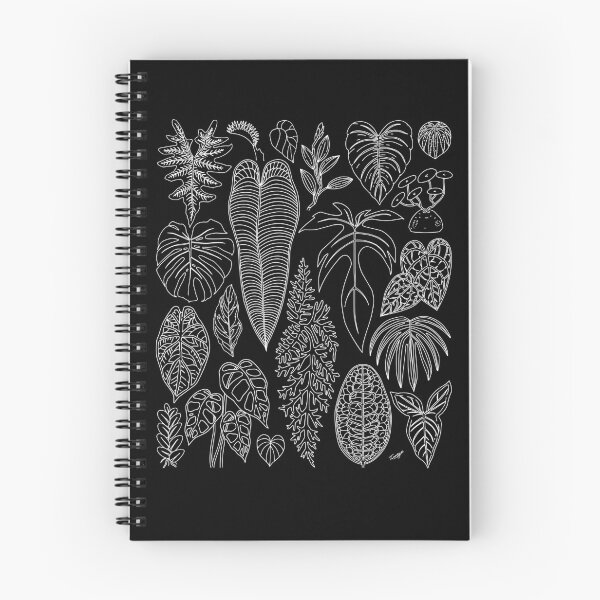 Item preview, Arte con hojas de plantas raras (blanco) designed and sold by TASORA.