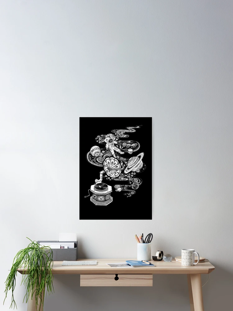 Thumbnail 2 of 3, Poster, Space Music designed and sold by Ruta.