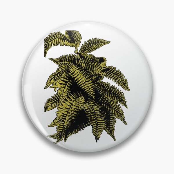 Item preview, Fern Lover | Limone and Black Artwork |  designed and sold by VintagePlantJoy.