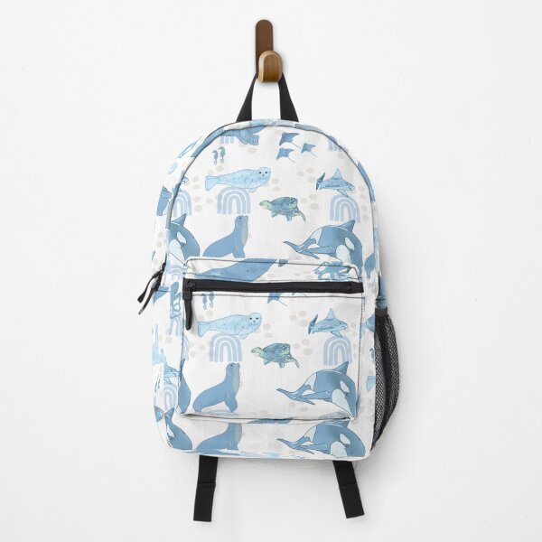 Item preview, Marine Animals - Blue designed and sold by bellamousse design co.