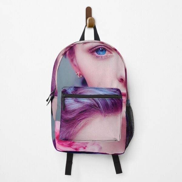 Item preview, a woman with purple hair and blue eyes designed and sold by DesignAtYO.