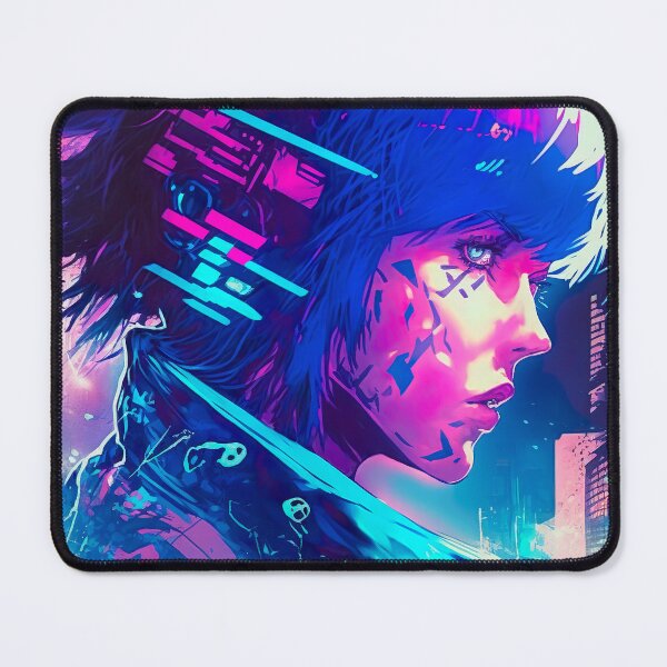 Item preview, Cyber Girl Cyber-Punk Woman Futuristic Portrait designed and sold by BlaqMarqet.