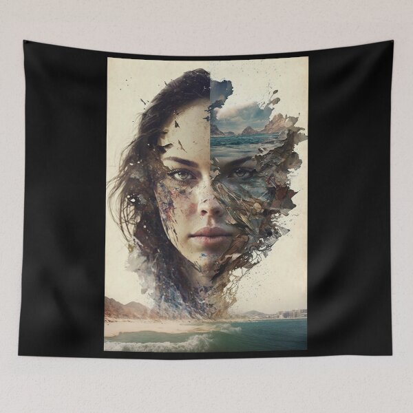 Item preview, Double Exposure Female Portrait designed and sold by MidJourneymen.
