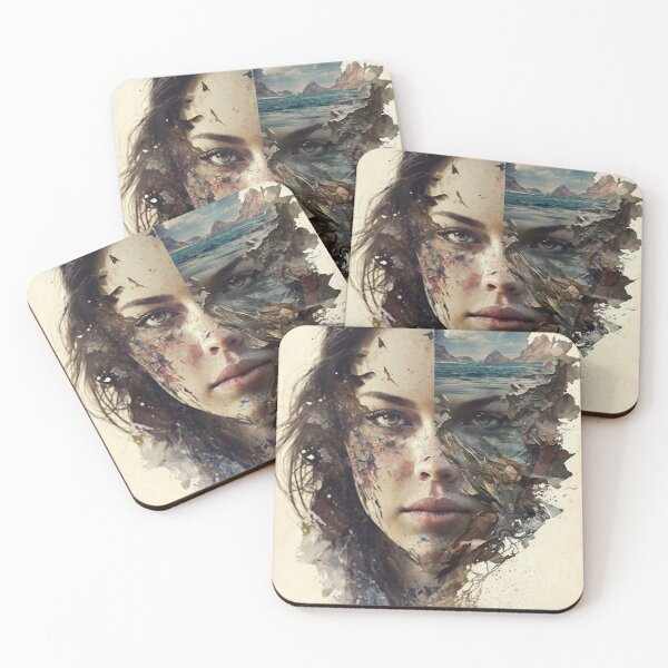 Item preview, Double Exposure Female Portrait designed and sold by MidJourneymen.