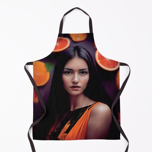 Item preview, a woman standing in front of a bunch of oranges designed and sold by DesignAtYO.