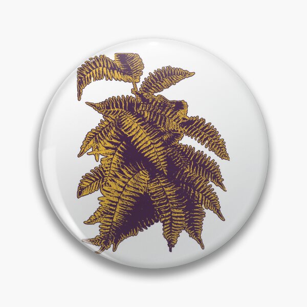 Item preview, Fern Lover | Yellow and Purple Artwork |  designed and sold by VintagePlantJoy.