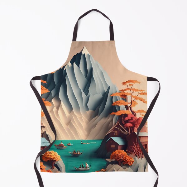 Item preview, Mountain Lake Dream in Paper art style designed and sold by FormFinder.