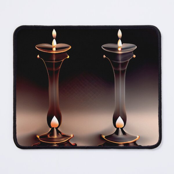 Item preview, a couple of candles sitting on top of a table designed and sold by DesignAtYO.