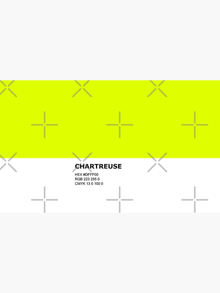 Chartreuse - Bright Yellow Green - Color Pantone Colour Design Poster