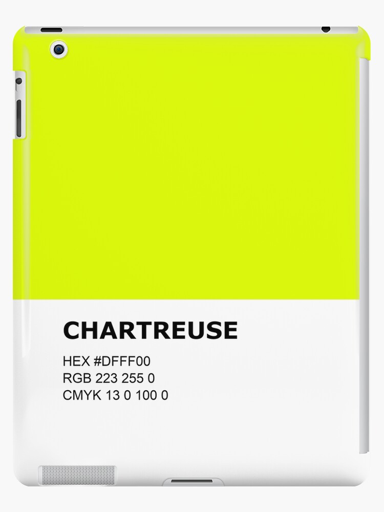 Chartreuse - Bright Yellow Green - Color Pantone Colour Design | iPad Case  & Skin
