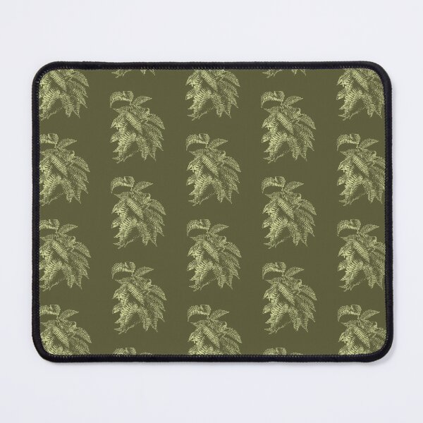 Item preview, Fern Lover | Pale Lime Yellow and Moss Green Artwork |  designed and sold by VintagePlantJoy.