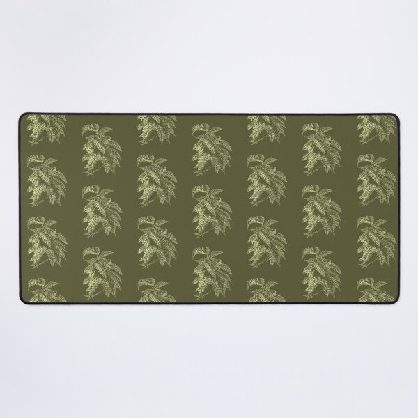 Item preview, Fern Lover | Pale Lime Yellow and Moss Green Artwork | designed and sold by VintagePlantJoy.