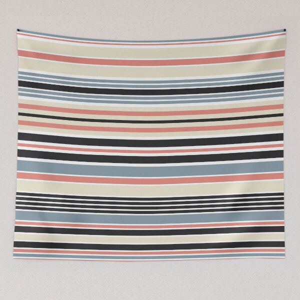 Item preview, Colorful horizontal navy stripes design  designed and sold by BattaAnastasia.