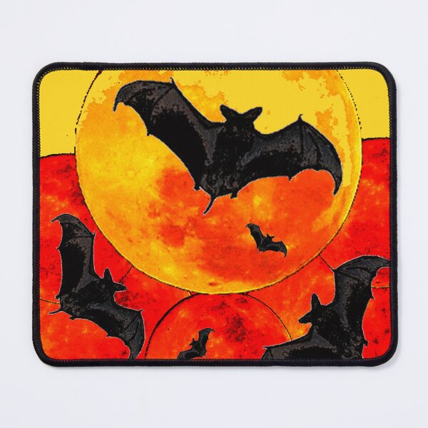 Item preview, HALLOWEEN BATS RED-YELLOW ABSTRACT ART designed and sold by sharlesart.