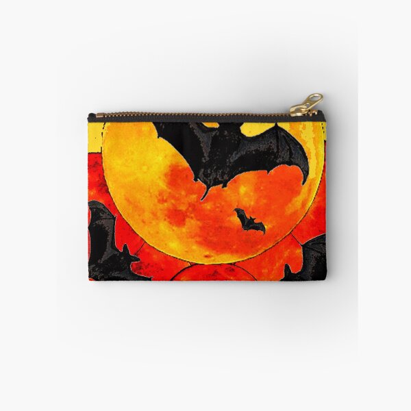 Item preview, HALLOWEEN BATS RED-YELLOW ABSTRACT ART   designed and sold by sharlesart.