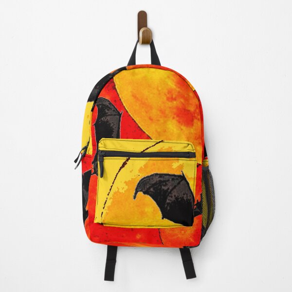 Item preview, HALLOWEEN BATS RED-YELLOW ABSTRACT ART designed and sold by sharlesart.
