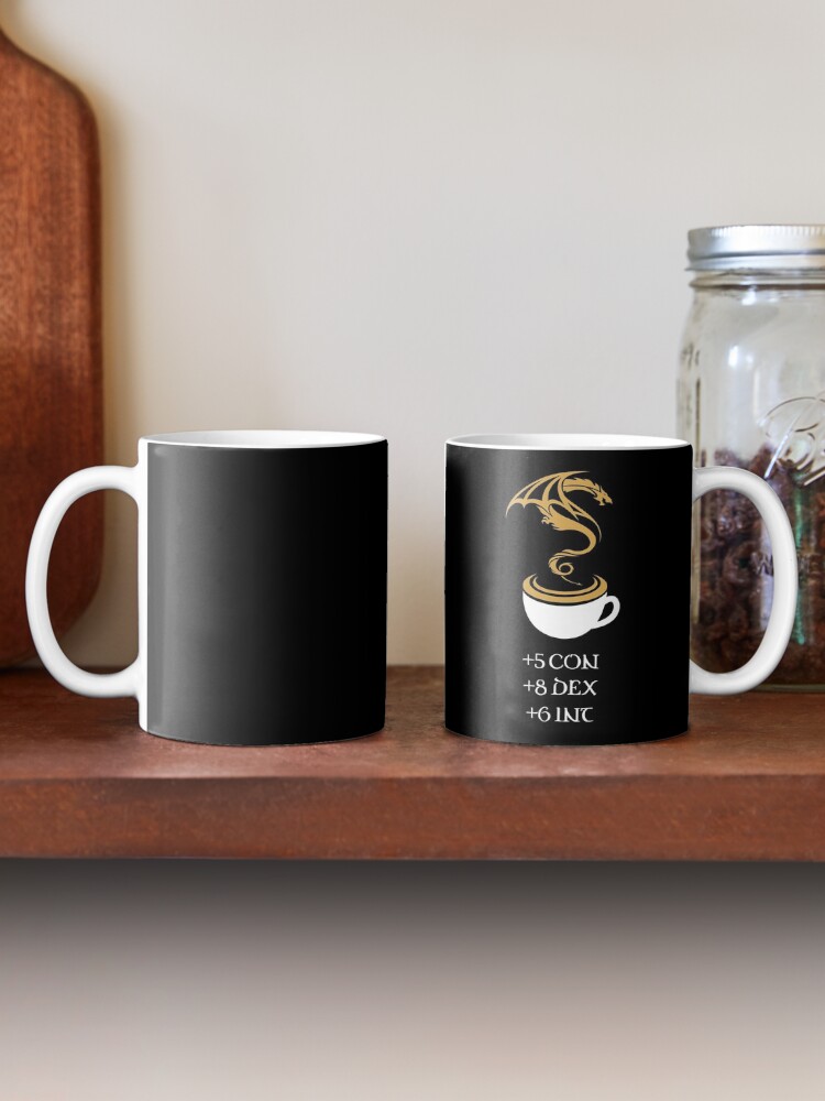 Alternate view of Coffee Stats Tabletop RPG Addict Mug