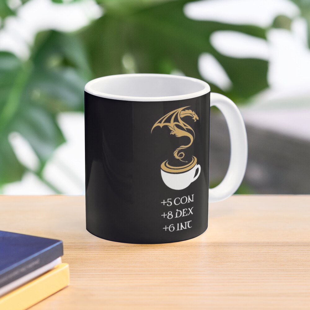 Coffee Stats Tabletop RPG Addict Mug