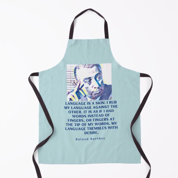 Item preview, Roland Barthes portrait and quote: Language is a skin designed and sold by artbleed.