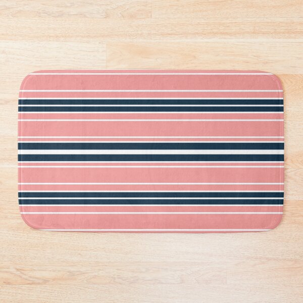 Item preview, Horizontal navy stripes design - pink designed and sold by BattaAnastasia.