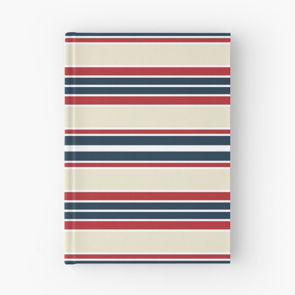 Item preview, Horizontal navy stripes design - red and beige designed and sold by BattaAnastasia.