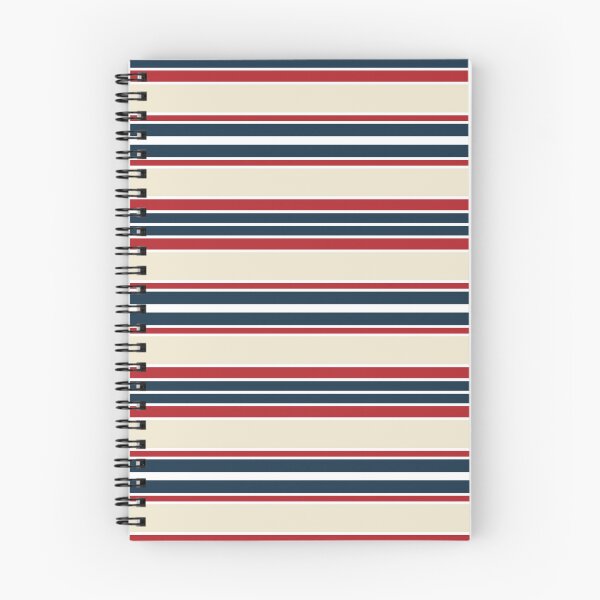 Item preview, Horizontal navy stripes design - red and beige designed and sold by BattaAnastasia.