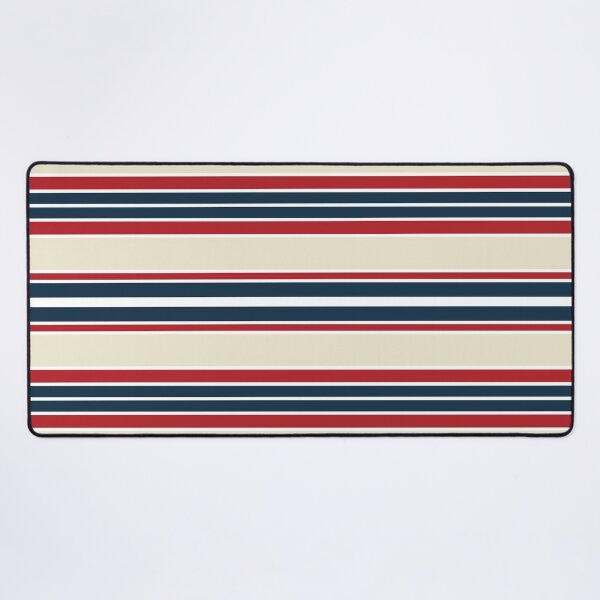 Item preview, Horizontal navy stripes design - red and beige designed and sold by BattaAnastasia.