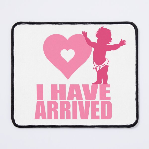 Item preview, I Have Arrived Baby Pink Heart Location Marker designed and sold by The Tinker Man's Daughter.