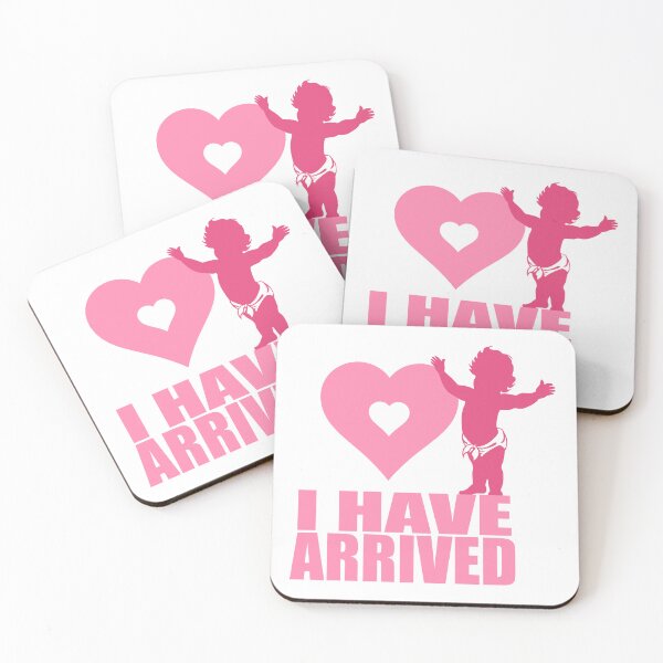 Item preview, I Have Arrived Baby Pink Heart Location Marker designed and sold by The Tinker Man's Daughter.