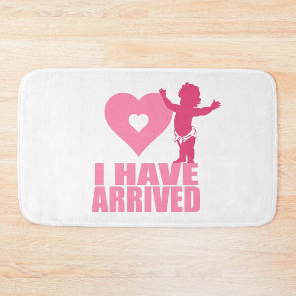 Item preview, I Have Arrived Baby Pink Heart Location Marker designed and sold by The Tinker Man's Daughter.