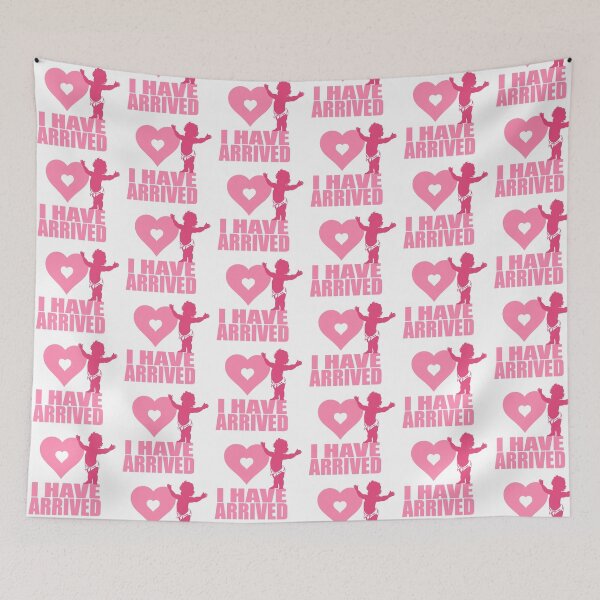 Item preview, I Have Arrived Baby Pink Heart Location Marker designed and sold by The Tinker Man's Daughter.