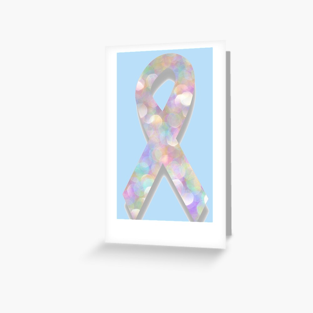 “pearl lung cancer ribbon” Greeting Card for Sale by gossiprag | Redbubble