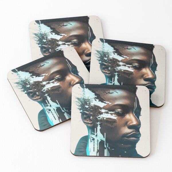 Item preview, Afrocentric Double Exposure designed and sold by MidJourneymen.